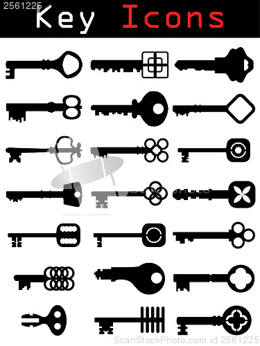 Image of Key Icon set 