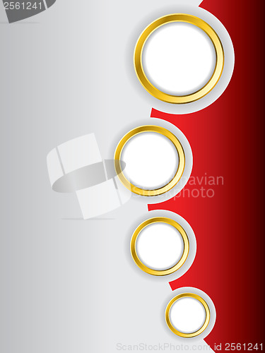 Image of Red brochure design background template 