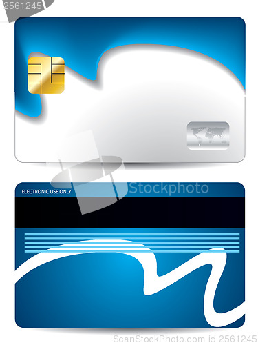 Image of Cool wave credit card design 