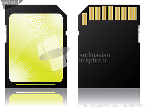 Image of Halftone labeled sd disk