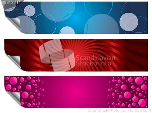 Image of Set of three banners