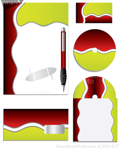 Image of Red & Green Company vector set 