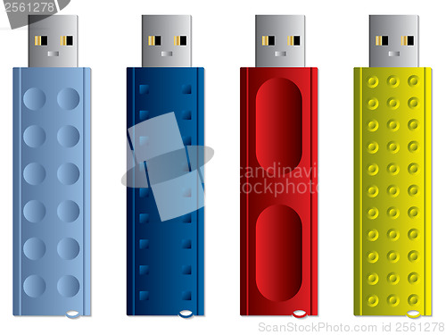 Image of Various USB sticks set 3 