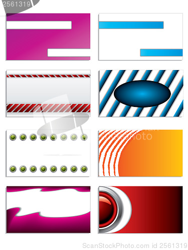 Image of Set of 8 business cards 