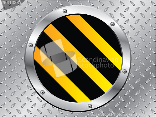 Image of Cool steel plate with striped cap