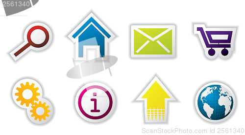 Image of Web icon set