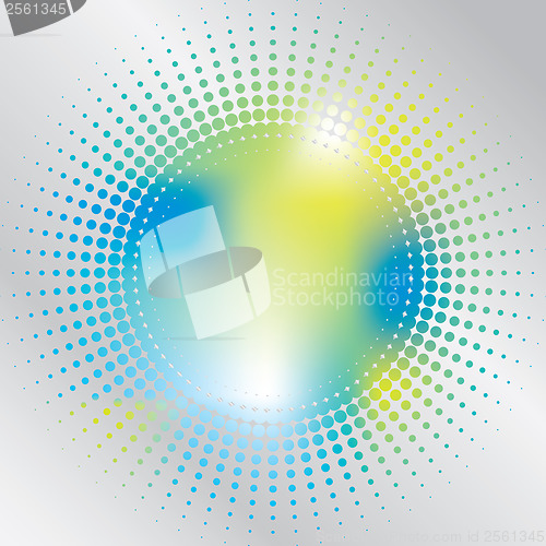 Image of Halftone splash background design
