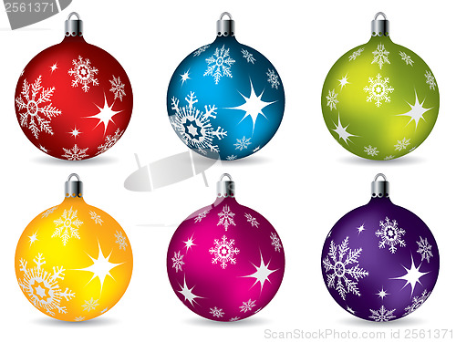 Image of Bright christmas decorations