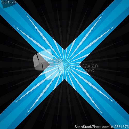 Image of Abstract blue burst background design