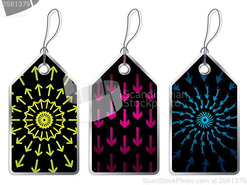 Image of Arrow label set of three