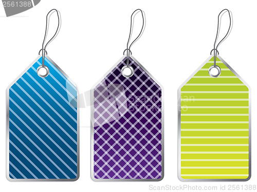Image of Striped labels 
