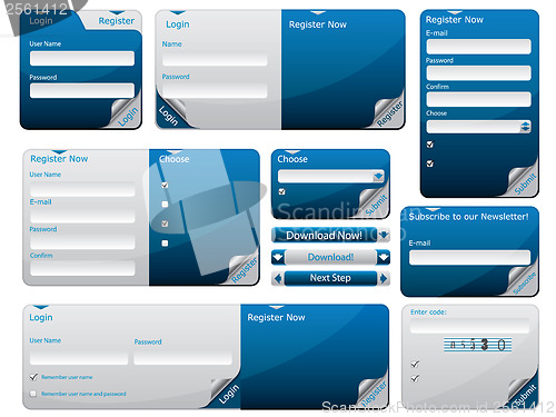 Image of Sticky web form template 