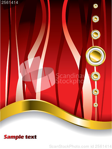 Image of Stylish gold rings and buttons 