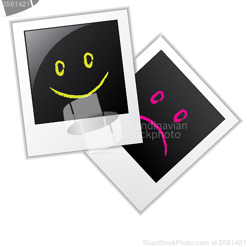 Image of Photo frames with smileys 