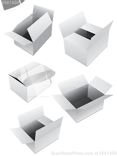 Image of New set of vector boxes