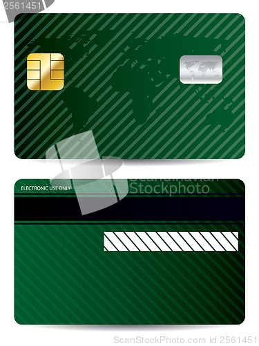 Image of Striped world credit card design 