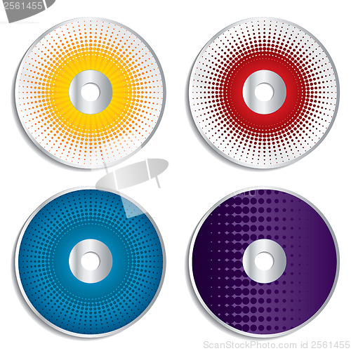 Image of Cd's with halftones