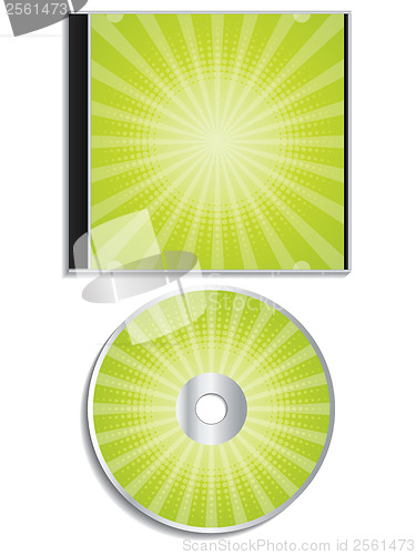 Image of Green halftone cd and cover design