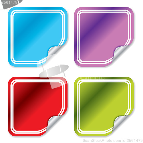 Image of Blank color stickers 3 