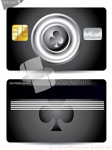 Image of Poker club credit card design 