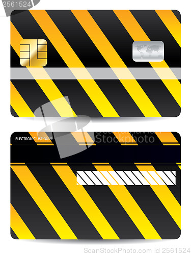 Image of Cool warning credit card design 