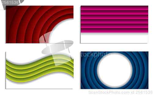 Image of Ripple business vector set 