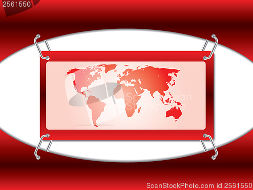 Image of Red map card 