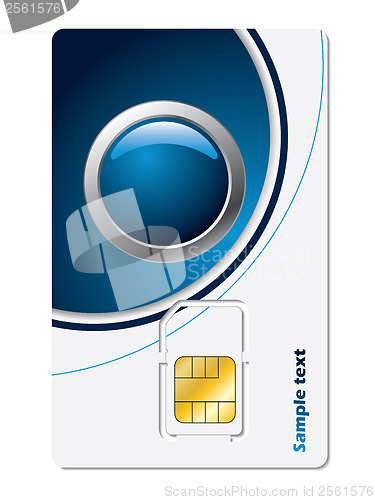 Image of Sim card with abstract design