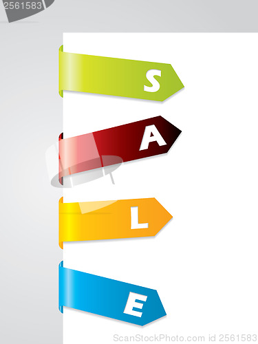 Image of Bended tags on paper corner