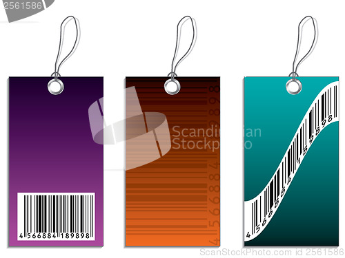 Image of Labels with bar-code 