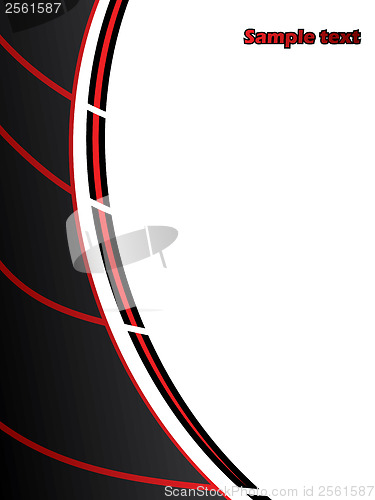 Image of Black with red stripes 