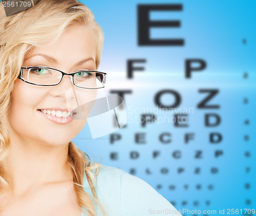 Image of woman with eyeglasses