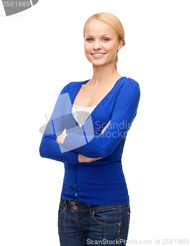 Image of smiling girl in casual clothes