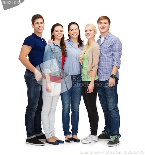 Image of group of smiling students standing