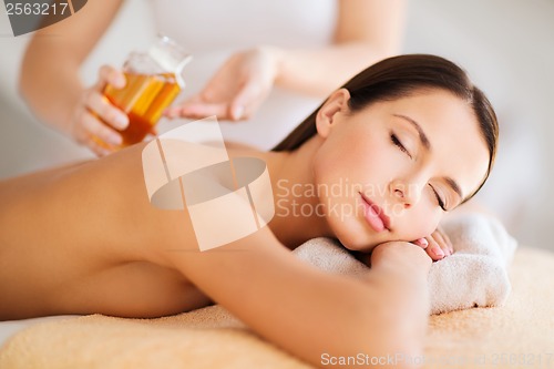 Image of beautiful woman in spa