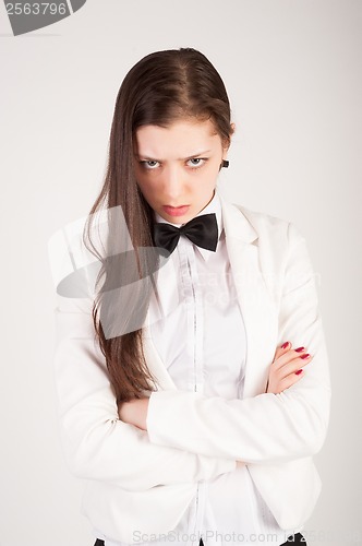 Image of Angry businesswoman