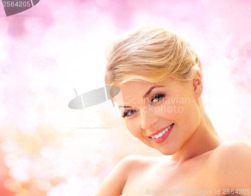 Image of beautiful woman in spa salon