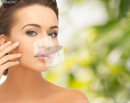 Image of beautiful woman with updo