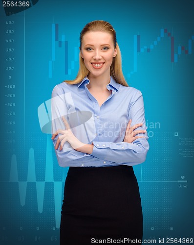 Image of smiling businesswoman