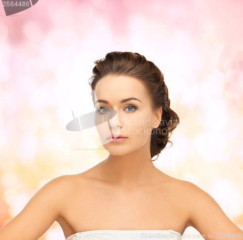 Image of beautiful woman with updo