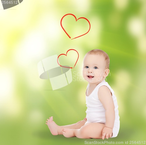 Image of adorable smiling baby