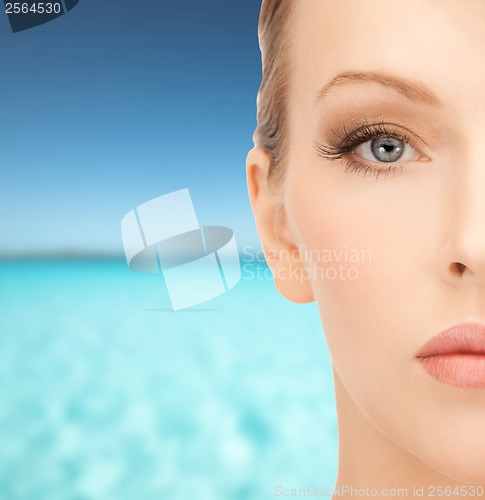 Image of face of beautiful woman