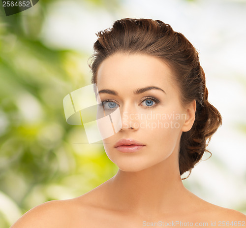 Image of beautiful woman with updo