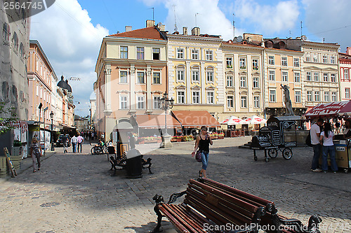 Image of central part of Lvov city