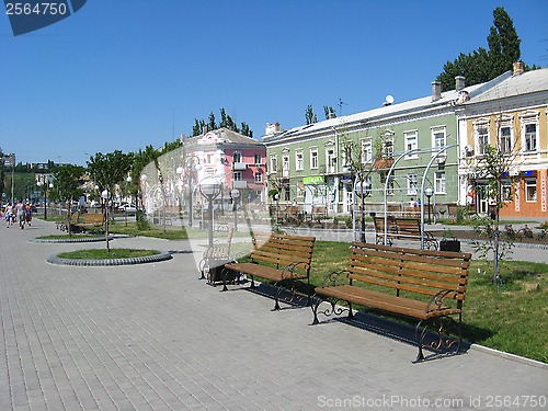 Image of central part of Berdyansk town