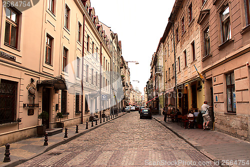 Image of narrow street in Lvov