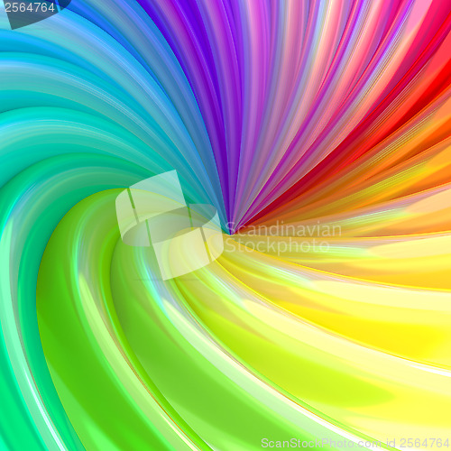 Image of Abstract background of colorful swirl pipes