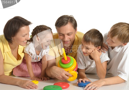 Image of Cute family of a five