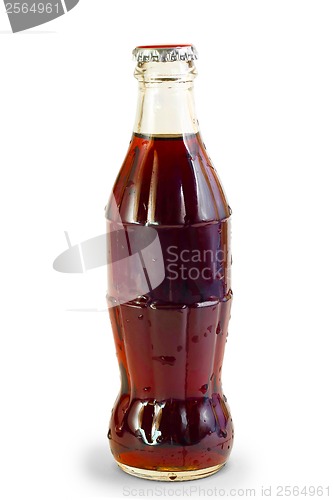 Image of coke bottle isolated on a white background