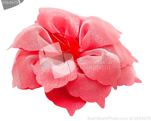 Image of barrette hair red flower isolated  clipping p